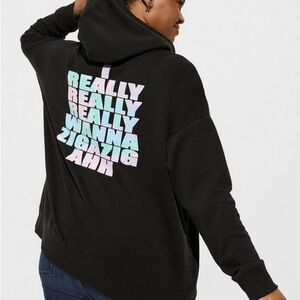 Spice Girls Cozy Fleece Drop Shoulder Hoodie Torrid Size 2